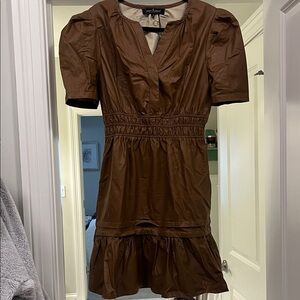 Simply Southern Brown vegan leather Dress